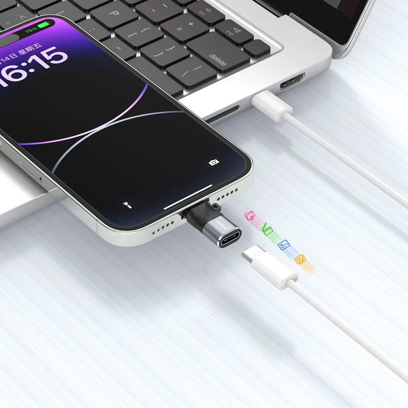 تبدیل Type-C OTG به Lightning هیسکا H7