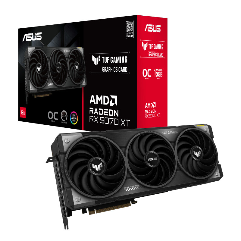 کارت گرافیک ASUS TUF Gaming Radeon RX 9070 XT OC Edition 16GB GDDR6 256Bit
