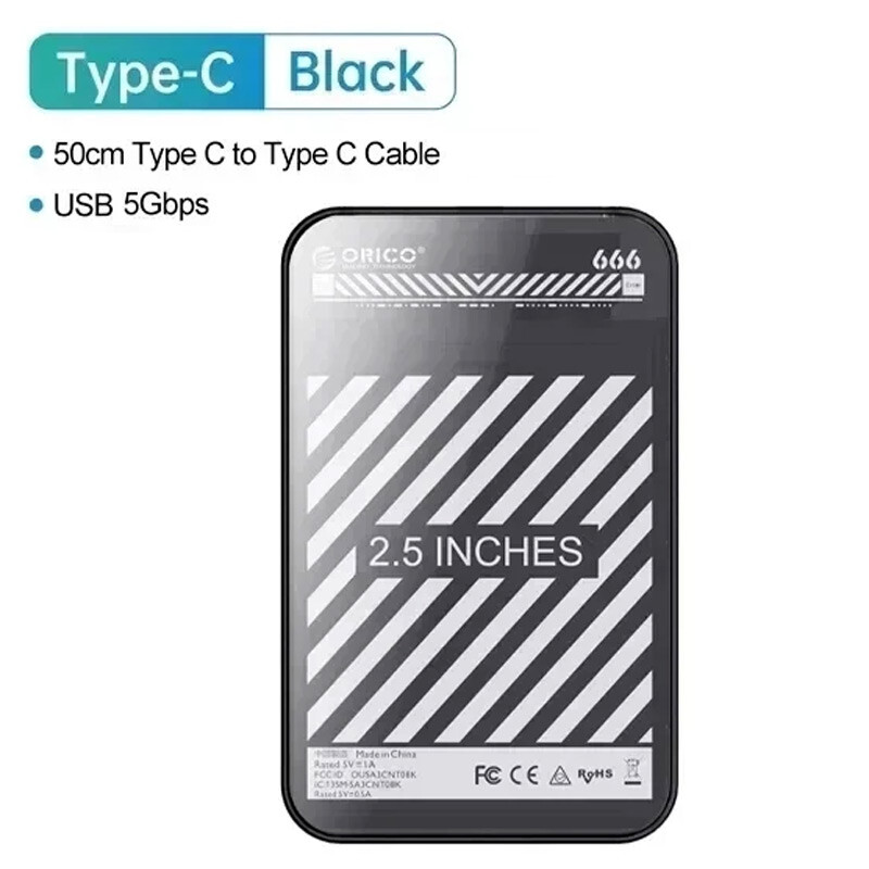 باکس هارد 2.5 اینچی HDD/SSD اوریکو 2599C3-CR