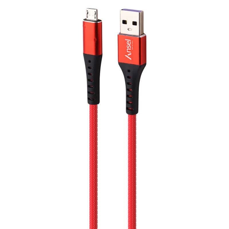 کابل میکرو یو اس بی فست شارژ Ansel A63 6A 1m
