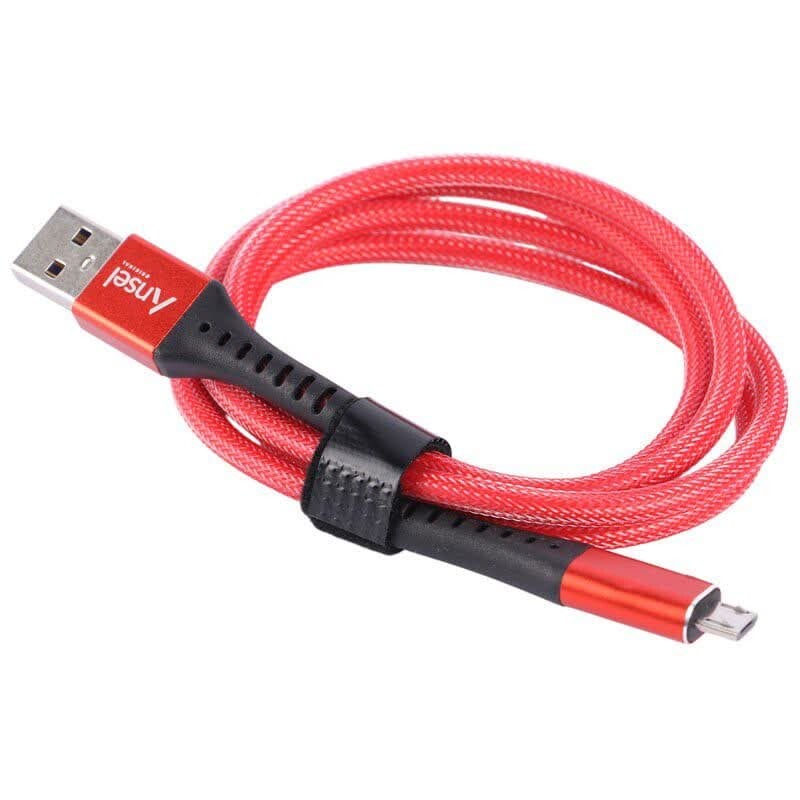 کابل میکرو یو اس بی فست شارژ Ansel A63 6A 1m