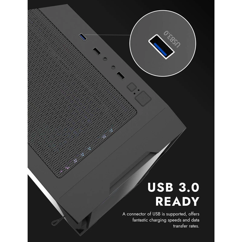 کیس کامپیوتر دارک فلش DarkFlash DK431 Glass