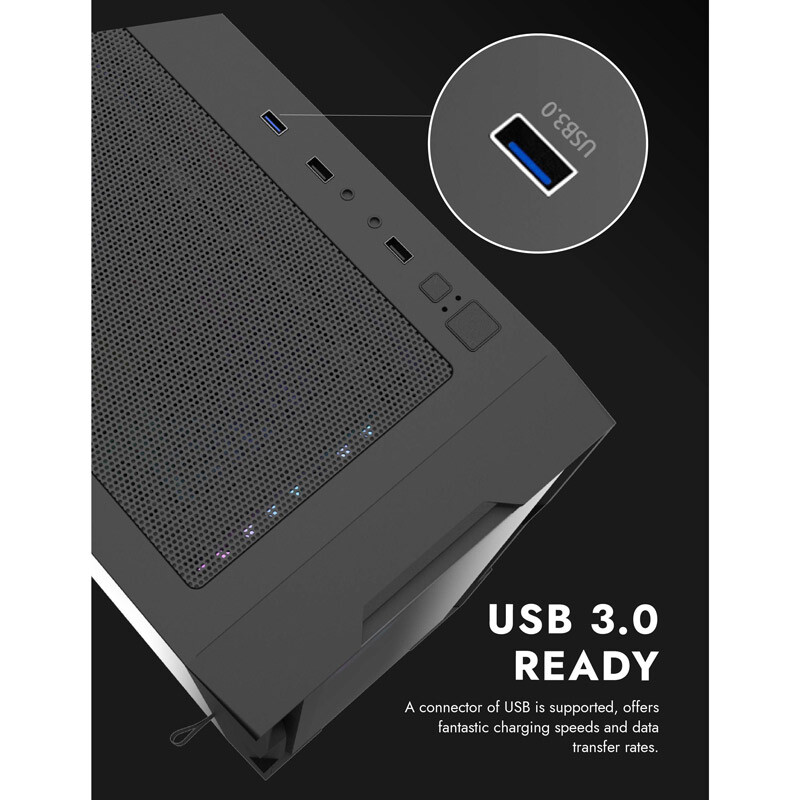 کیس کامپیوتر دارک فلش DarkFlash DK431 Glass
