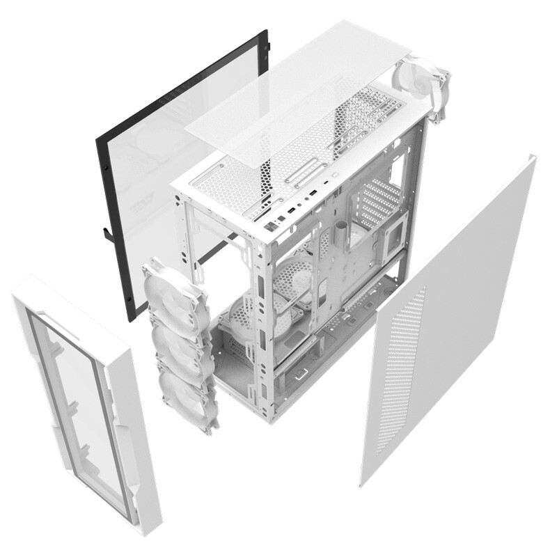 کیس کامپیوتر دارک فلش DarkFlash DK431 Glass