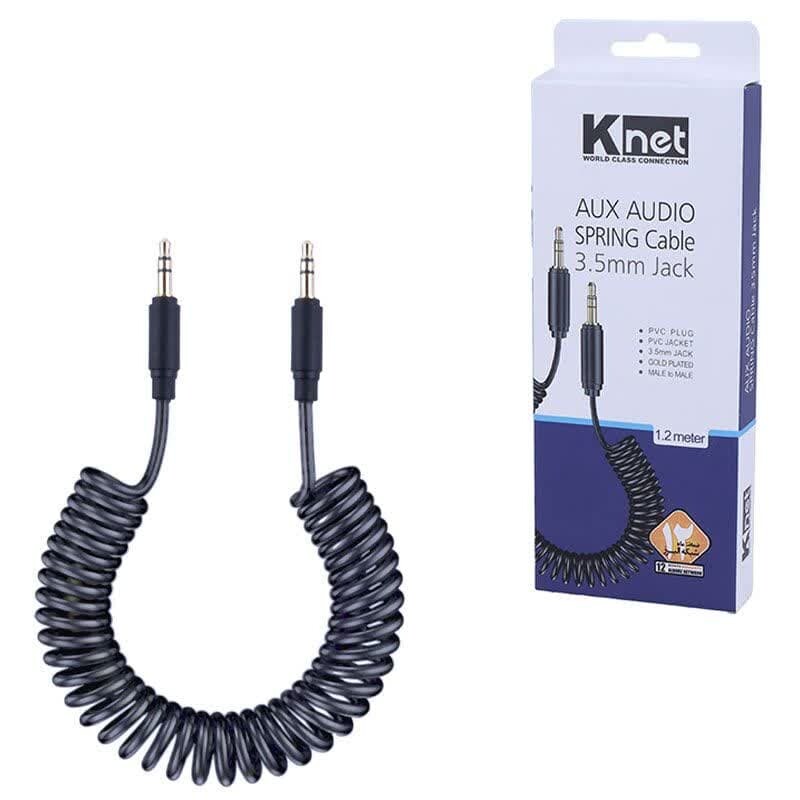 کابل AUX فنری کی نت K-CSAUXS12 طول 1.2 متر