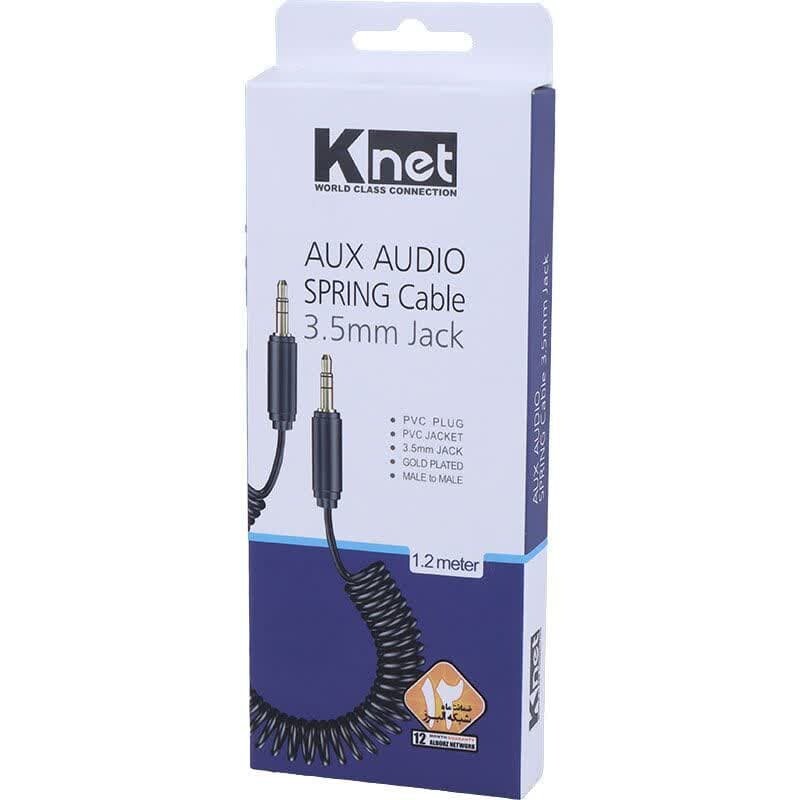 کابل AUX فنری کی نت K-CSAUXS12 طول 1.2 متر