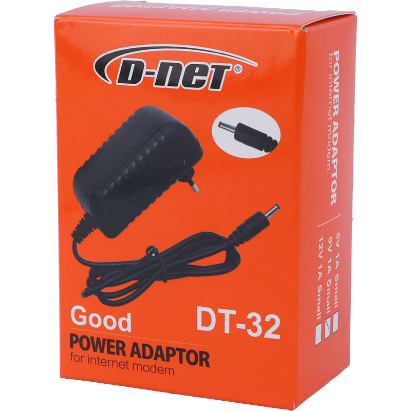 آداپتور مودم D-net DT-32 CKS-0910 9V 1A فیش ریز