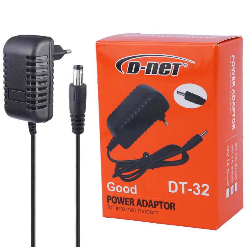 آداپتور مودم D-net DT-32 CKS-0910 9V 1A فیش ریز