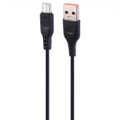 کابل میکرو یو اس بی فست شارژ 2.4 آمپر دنمن D01V طول 0.9 متر شرینک