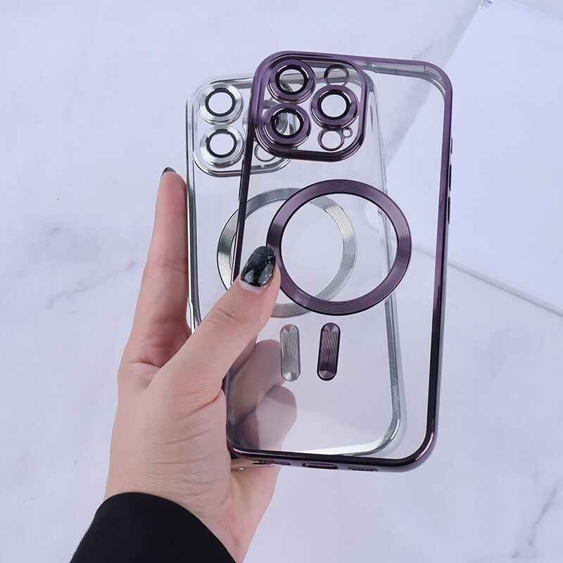 قاب ژله ای مگ سیف Q Series آیفون iPhone 16 Pro Max محافظ لنزدار