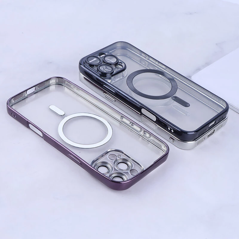 قاب ژله ای مگ سیف Q Series آیفون iPhone 16 Pro Max محافظ لنزدار