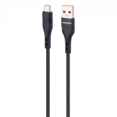 کابل میکرو یو اس بی فست شارژ 2.4 آمپر دنمن D60V طول 0.9 متر شرینک