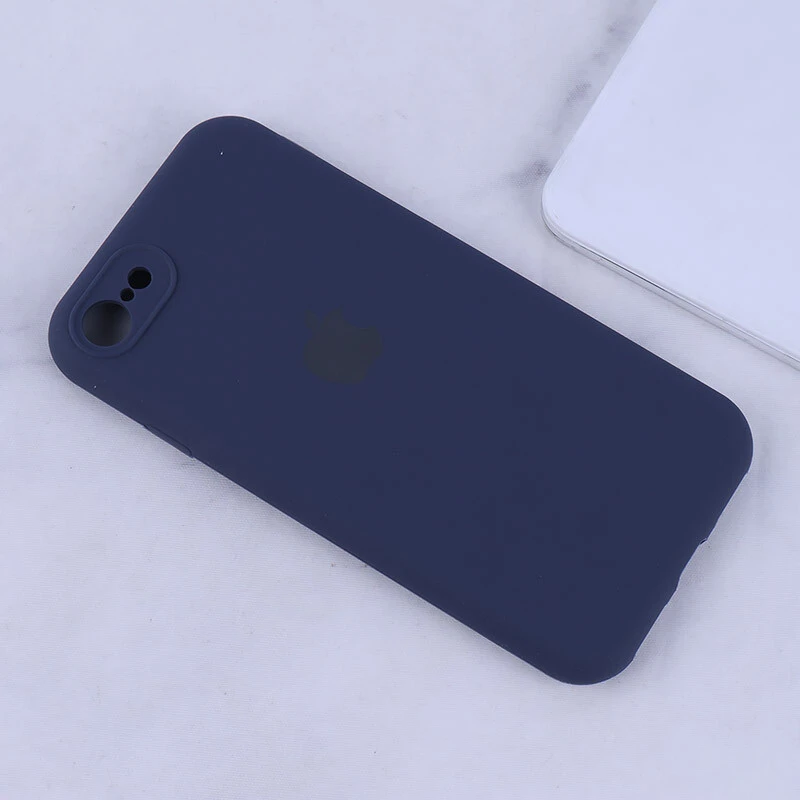 قاب سیلیکونی اصلی زیربسته آیفون iPhone 7 / 8 / SE 2020 محافظ لنزدار