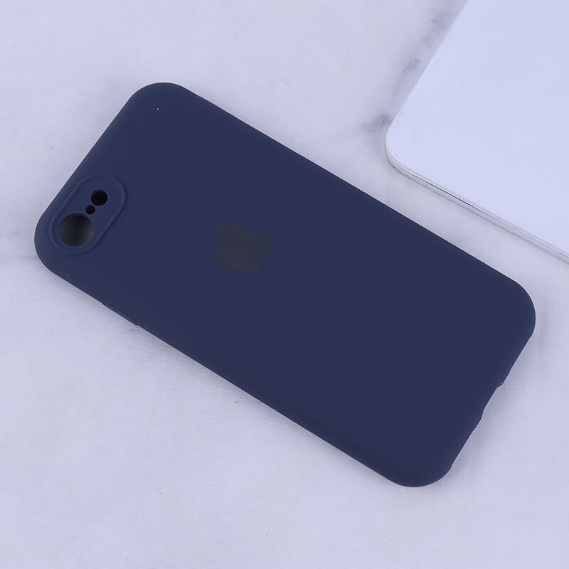 قاب سیلیکونی اصلی زیربسته آیفون iPhone 7 / 8 / SE 2020 محافظ لنزدار
