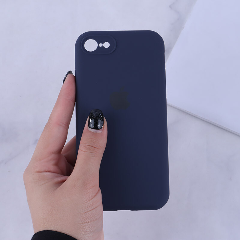 قاب سیلیکونی اصلی زیربسته آیفون iPhone 7 / 8 / SE 2020 محافظ لنزدار