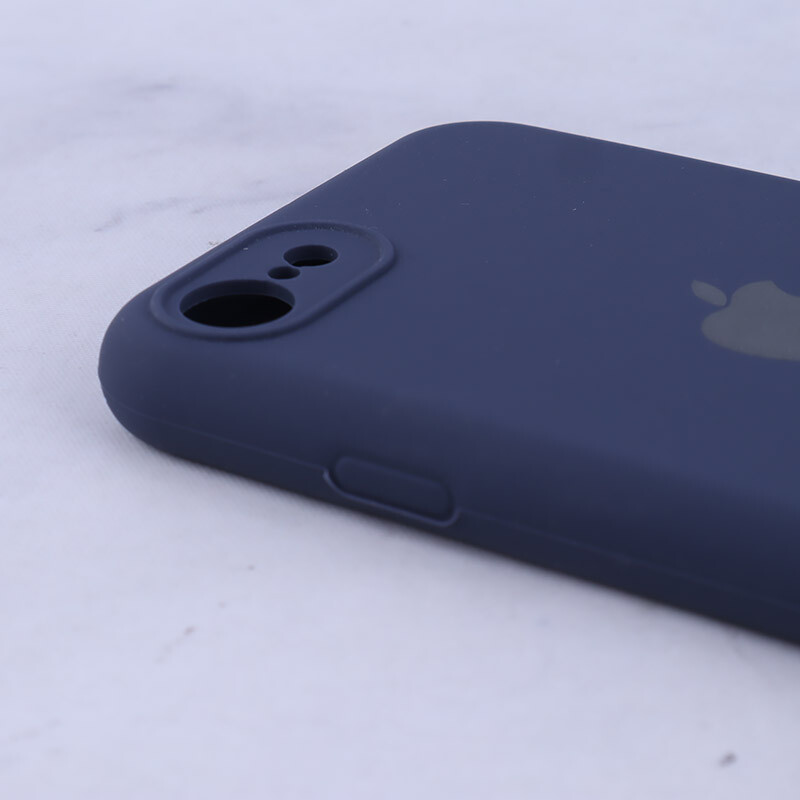 قاب سیلیکونی اصلی زیربسته آیفون iPhone 7 / 8 / SE 2020 محافظ لنزدار