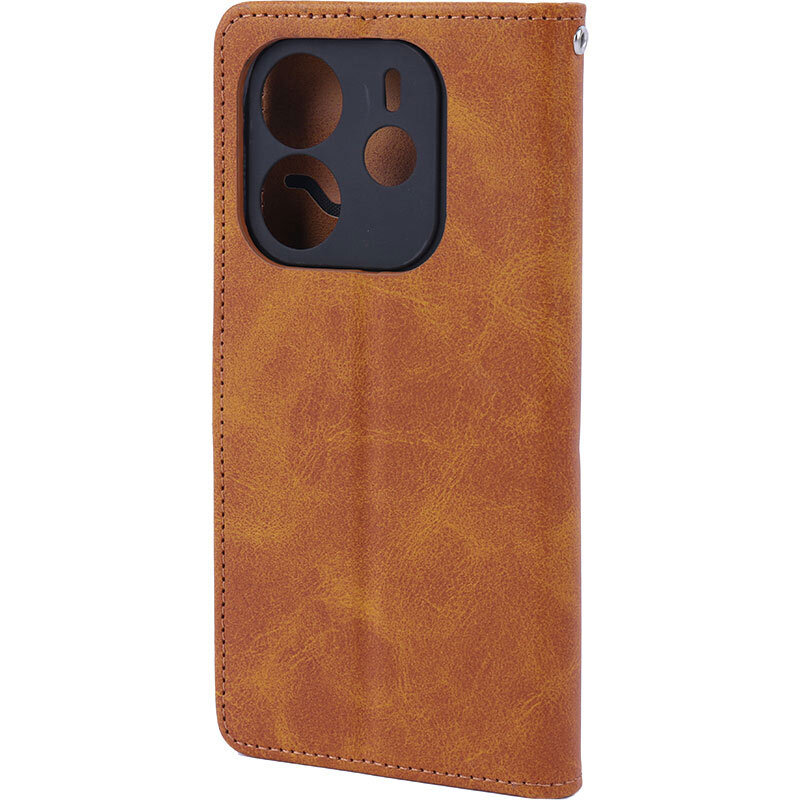 کیف چرمی مگنتی شیائومی Redmi Note 14 محافظ لنزدار