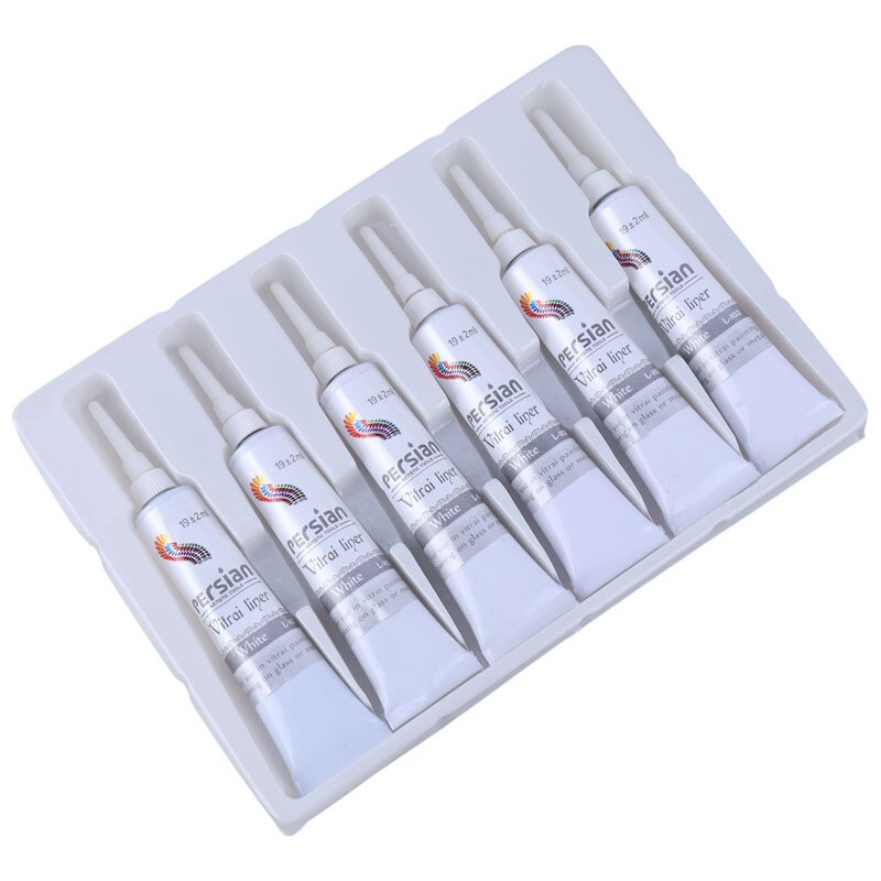 خمیر دورگیر سفید پرشین L-102 حجم 19 میلی لیتر بسته 6 عددی