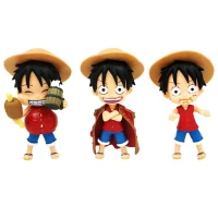 اکشن فیگور طرح One Piece Monkey D. Luffy کد 2125 بسته 3 عددی
