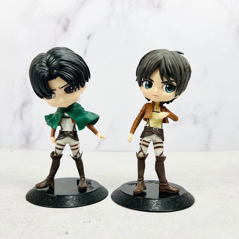 اکشن فیگور طرح ارن و لیوای Attack on Titan