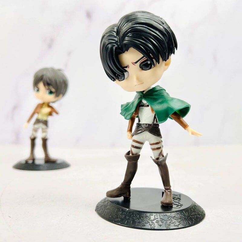 اکشن فیگور طرح ارن و لیوای Attack on Titan