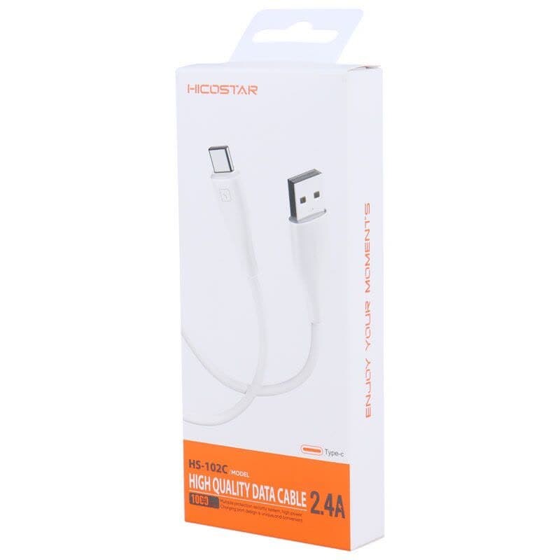 کابل تایپ سی فست شارژ Hicostar HS-102C 2.4A 1m