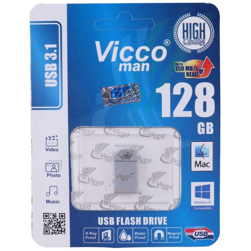 فلش 128 گیگ ویکومن Vicco Man VC343 USB3.1