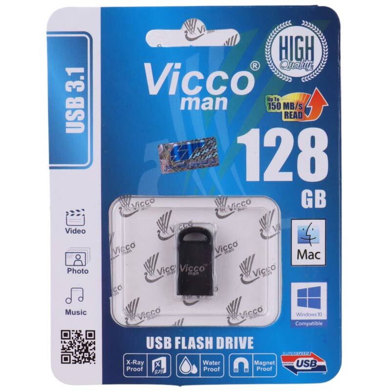 فلش 128 گیگ ویکومن Vicco Man VC382 USB3.1