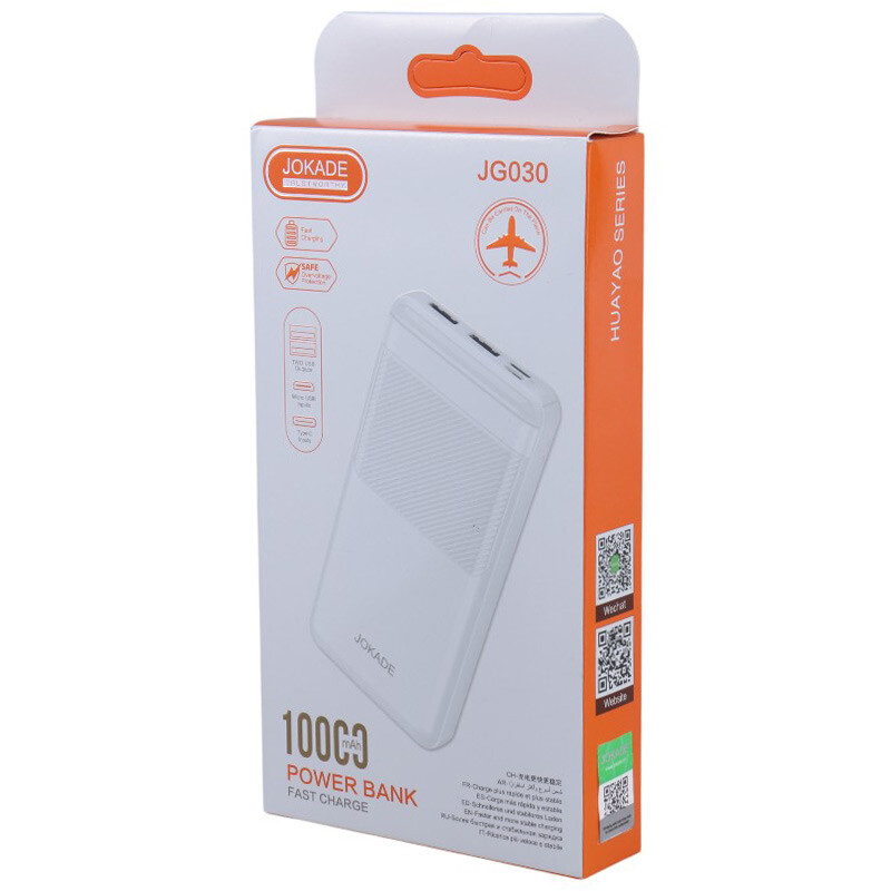 پاور بانک فست شارژ جوکید JG030 10W ظرفیت 10000 میلی آمپر ساعت