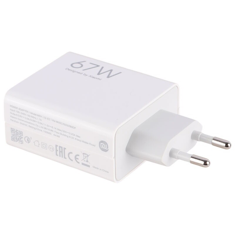شارژر دیواری 67 وات شیائومی MDY-12-ES QC3.0 PD 6.1A + کابل تایپ سی