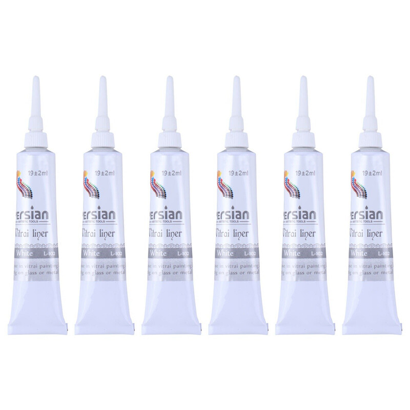 خمیر دورگیر سفید پرشین L-102 حجم 19 میلی لیتر بسته 6 عددی