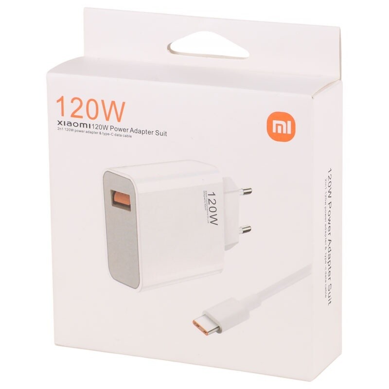 شارژر دیواری 120 وات شیائومی MDY-12-EZ PD 6.1A + کابل تایپ سی