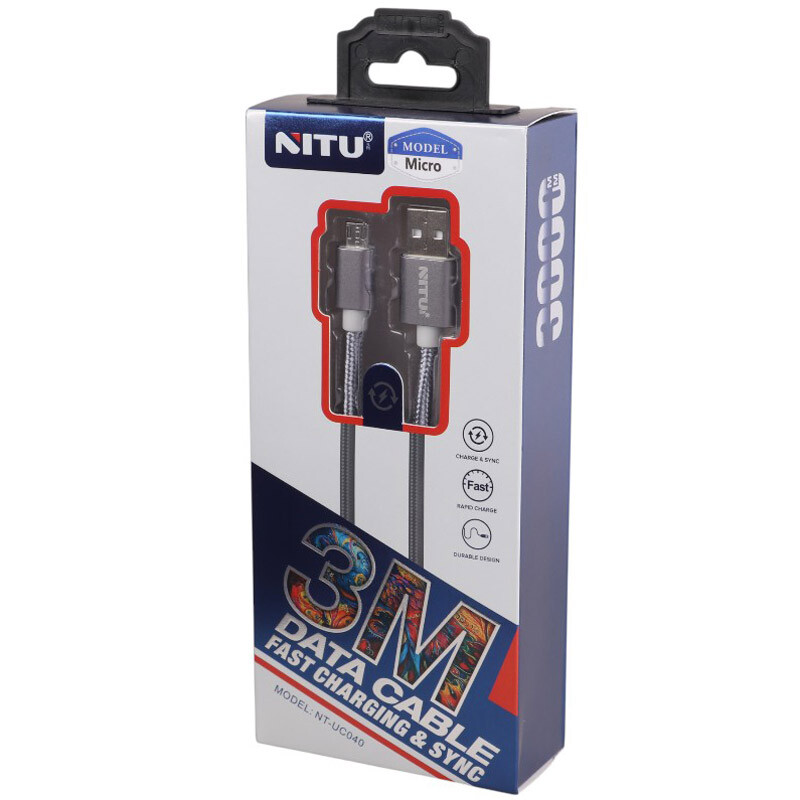 کابل میکرو یو اس بی فست شارژ Nitu NT-UC040 3m