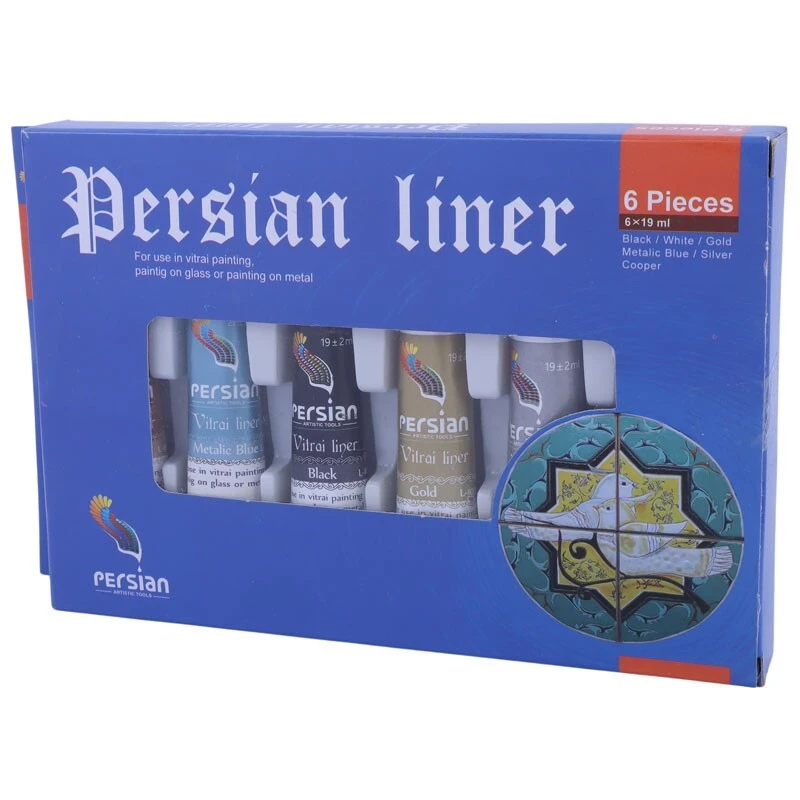خمیر دورگیر 6 رنگ پرشین حجم 19 میلی لیتر