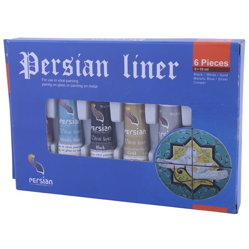 خمیر دورگیر 6 رنگ پرشین حجم 19 میلی لیتر