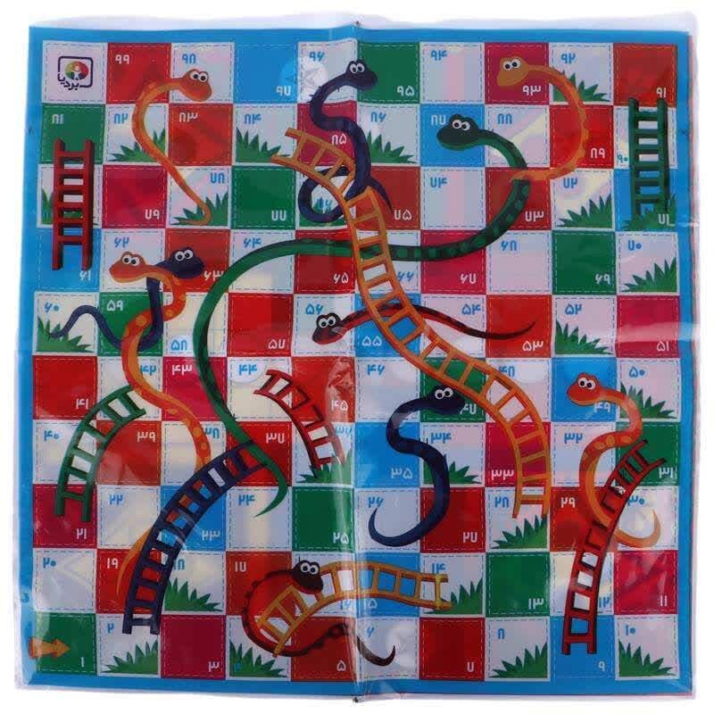 بازی فکری منچ و مارپله 45*45 سانتی متر بردیا 4011