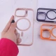 قاب PC مگ سیف آیفون iPhone 16 استندشو با محافظ لنز رینگی