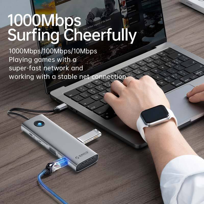 هاب 10 پورت Type-C اوریکو PW11-10P