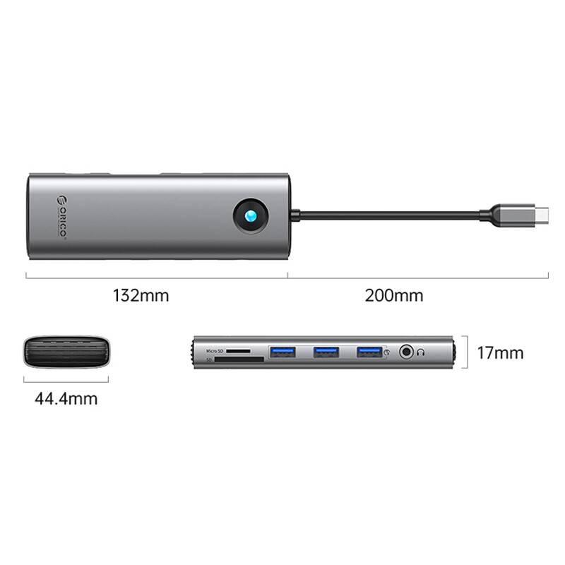 هاب 10 پورت Type-C اوریکو PW11-10P
