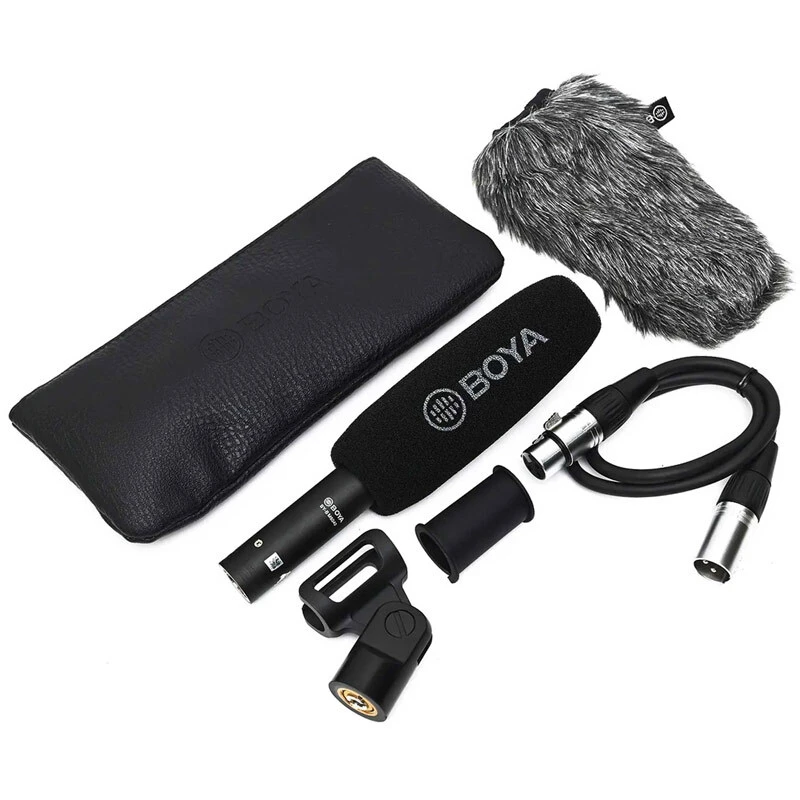 میکروفون شاتگان کندانسور Boya BY-BM6040 + پاپ فیلتر