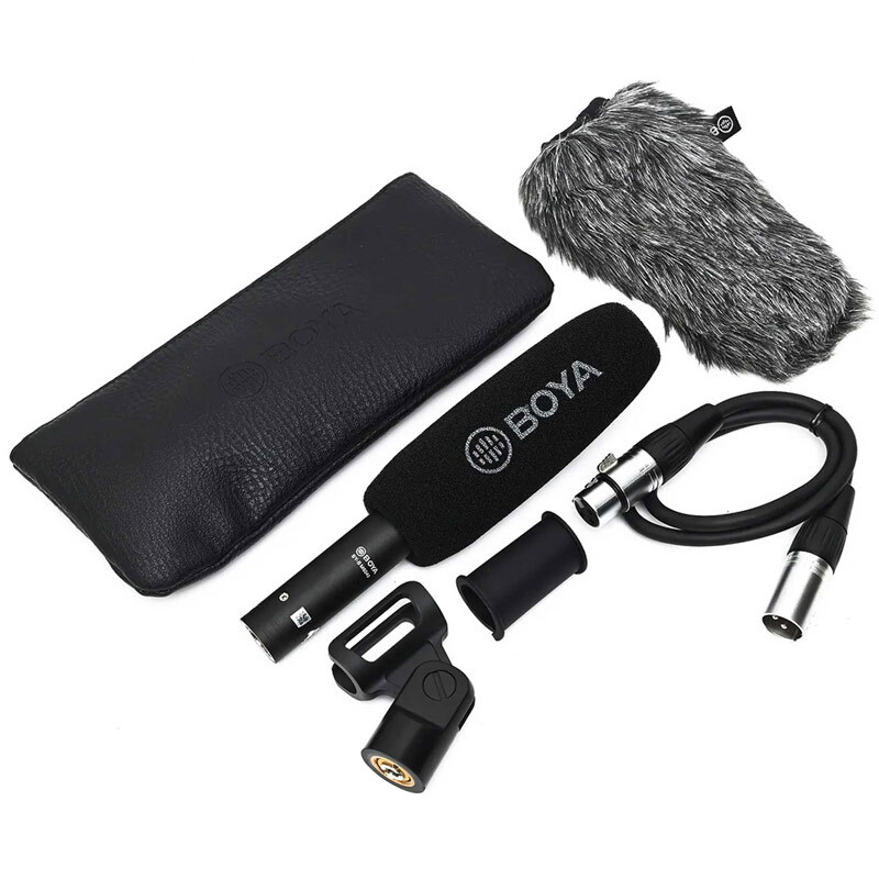 میکروفون شاتگان کندانسور Boya BY-BM6040 + پاپ فیلتر
