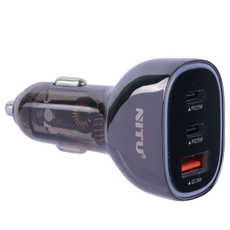 شارژر فندکی فست شارژ Nitu NDC36 3A QC3.0 PD 25W