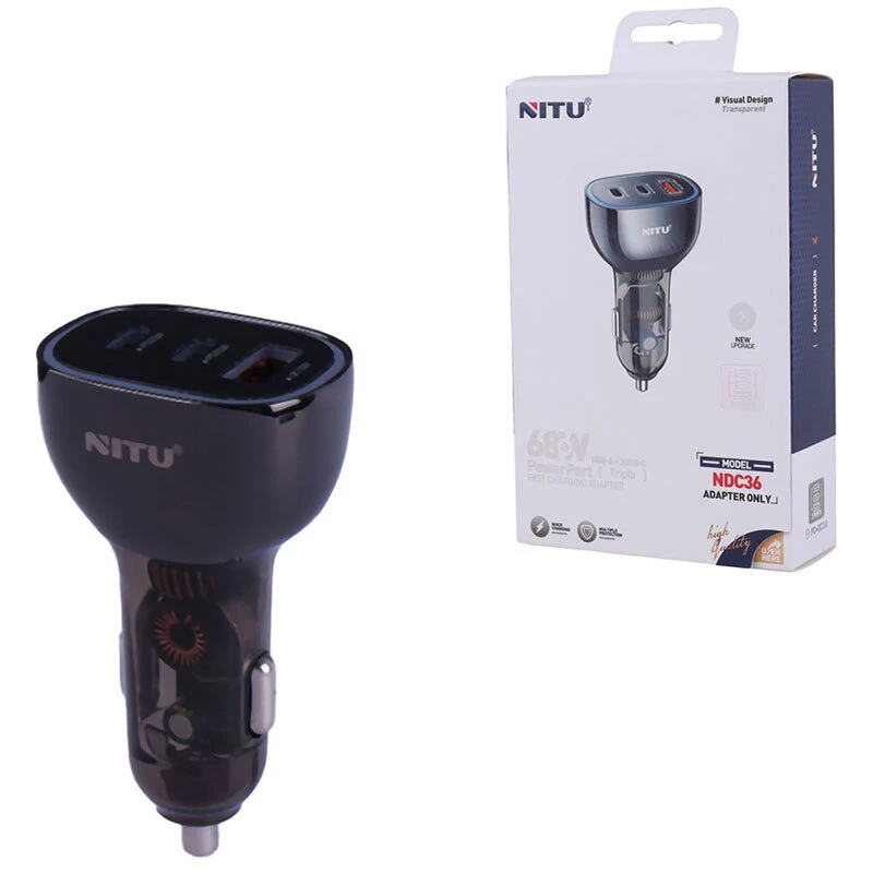 شارژر فندکی 25 وات نیتو NDC36