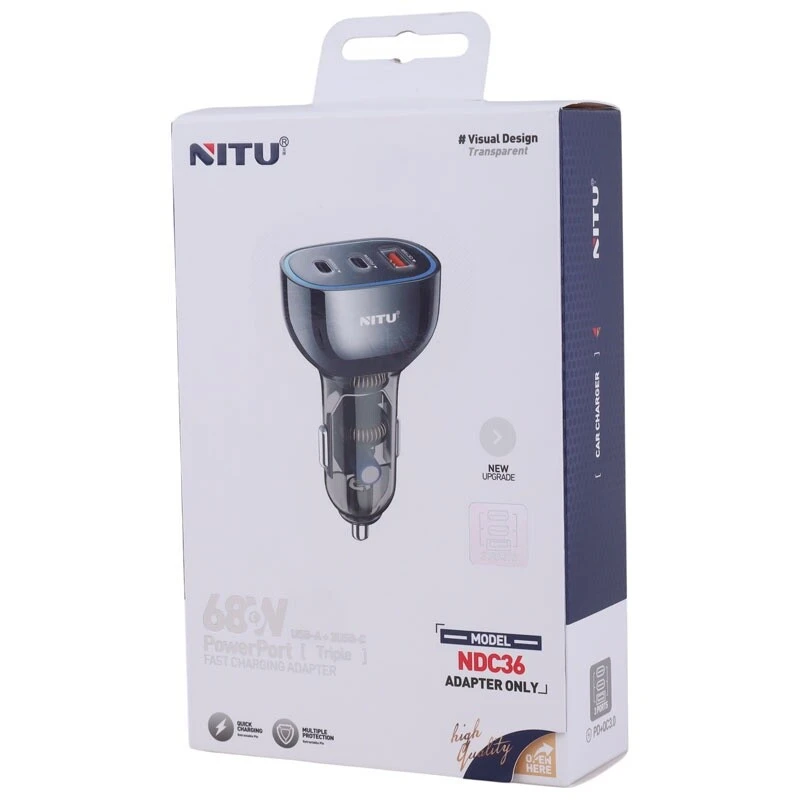 شارژر فندکی 25 وات نیتو NDC36
