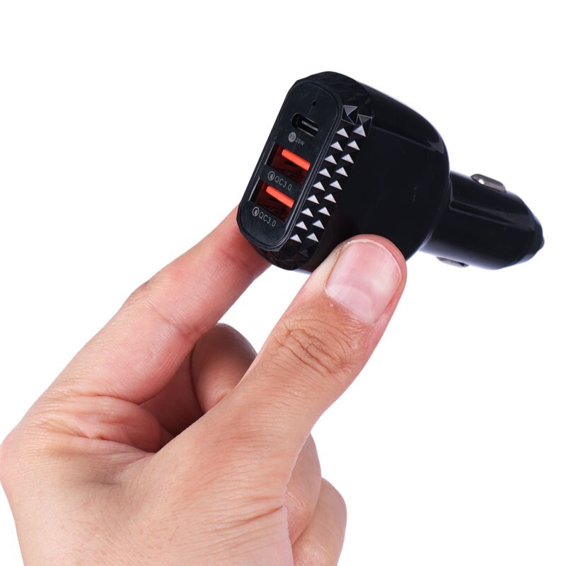 شارژر فندکی فست شارژ LDO-R70 QC3.0 PD 27W