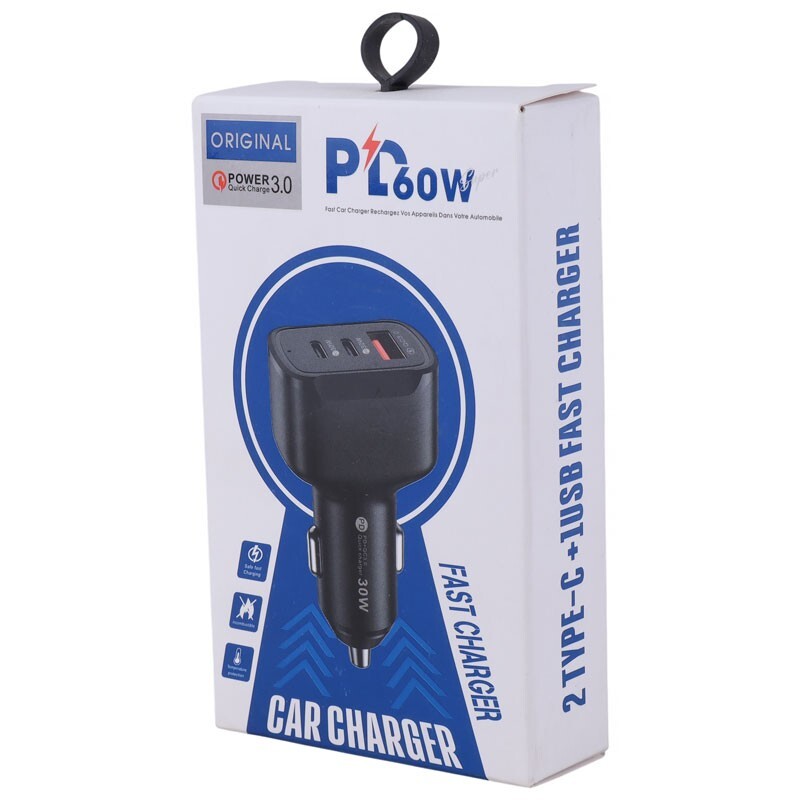 شارژر فندکی فست شارژ ZF QC3.0 PD 30W