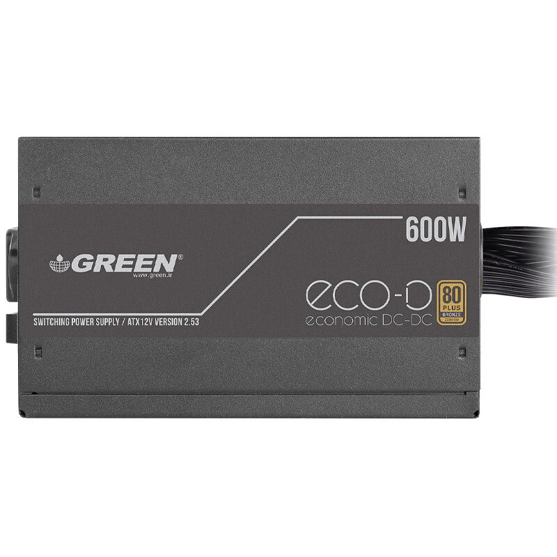 پاور 600 وات گرین Green GP600A-ECO D Bronze
