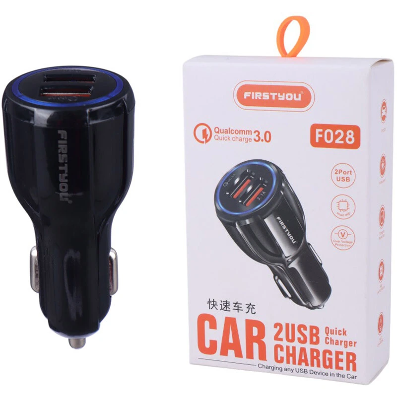 شارژر فندکی فست شارژ Firstyou F028 QC3.0 3.1A 21W