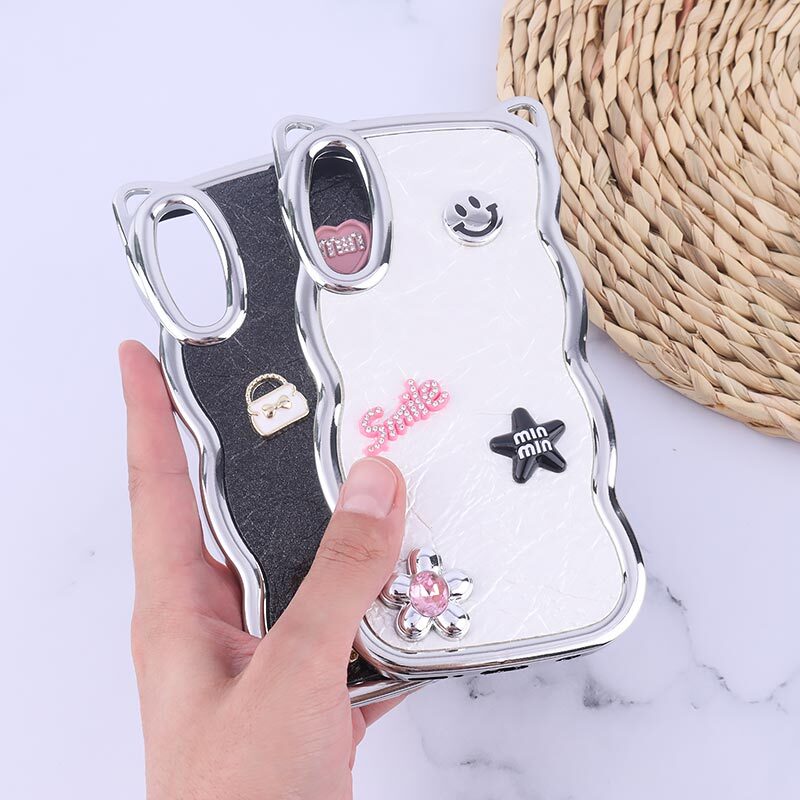 قاب چرمی موج دار سامسونگ Galaxy A30s / A50 / A50s برجسته گوش دار