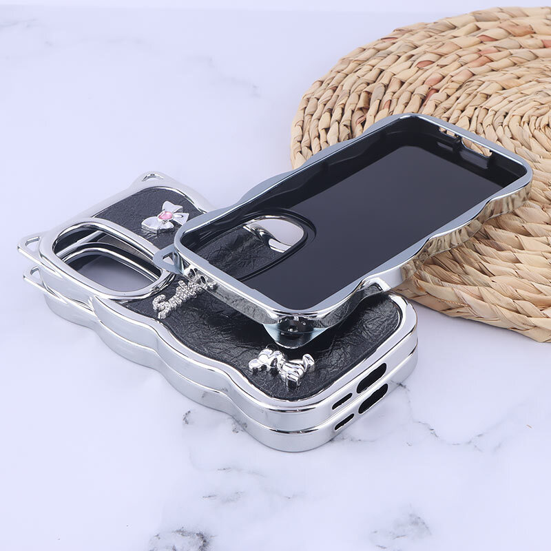 قاب چرمی موج دار سامسونگ Galaxy S24 FE برجسته گوش دار